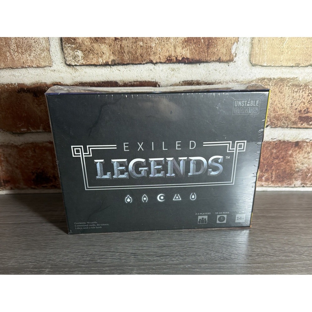 NEW Exiled Legends‎ Card Game 2 - 5 players Factory Sealed!